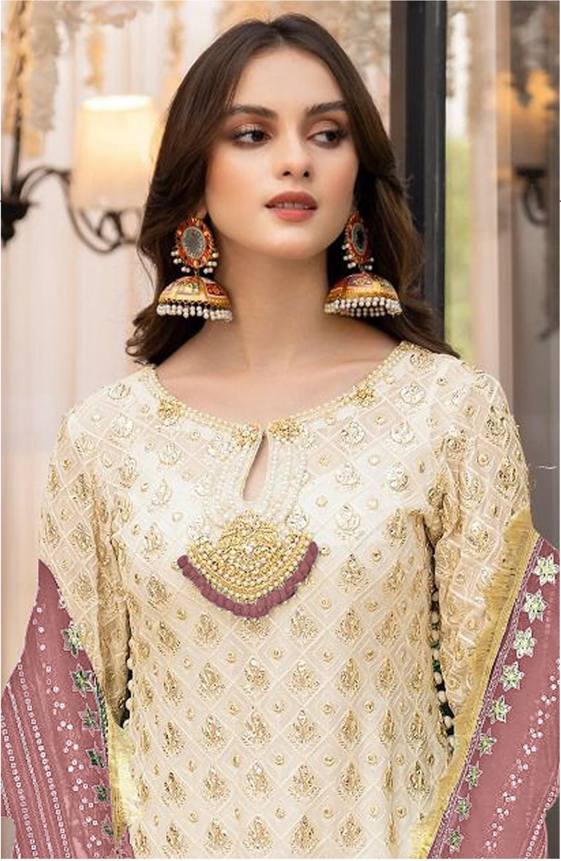 Maryam's Design No. 170 : Heavy Georgette Salwar Suit - Semi Stitched